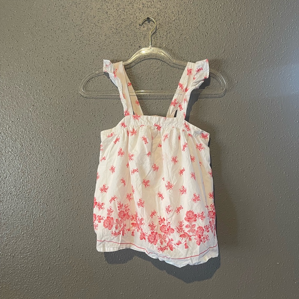 Janie and Jack Floral Border Top - Picture 2 of 8